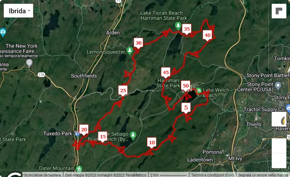 Suffer'n Bear Ultra, 50 km race course map