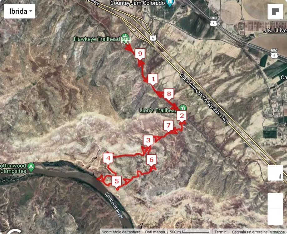 Desert R.A.T.S. Trail Running Festival, 10 km race course map