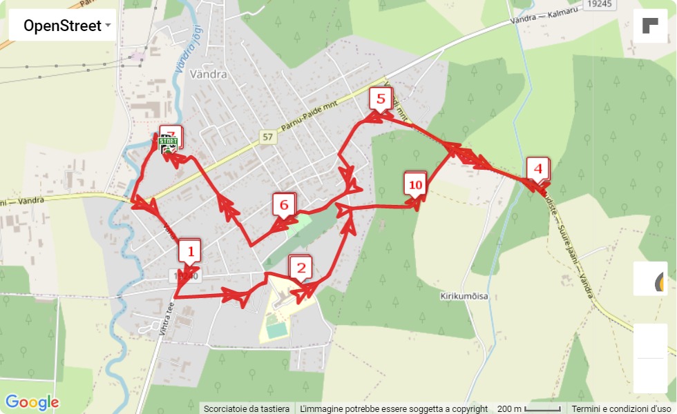 Mispo Winter Marathon 2021, 14 km race course map Mispo Winter Marathon 2021