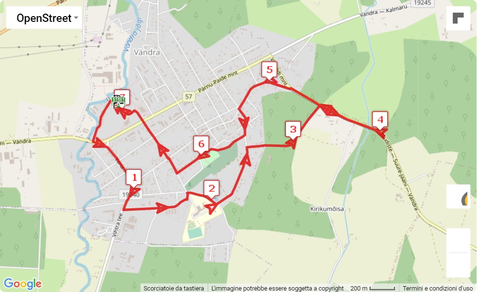 Mispo Winter Marathon 2021, 7 km race course map Mispo Winter Marathon 2021