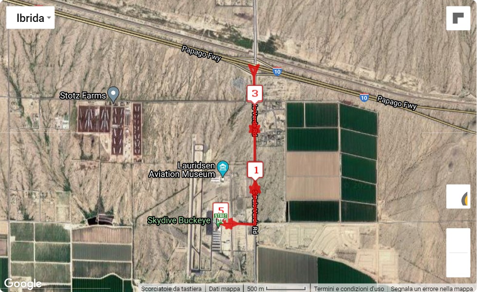 Buckeye Marathon 2022, 5 km race course map Buckeye Marathon 2022