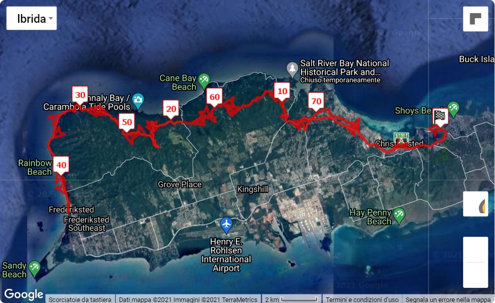 St. Croix Scenic 50 2022, 80.45 km race course map St. Croix Scenic 50 2022