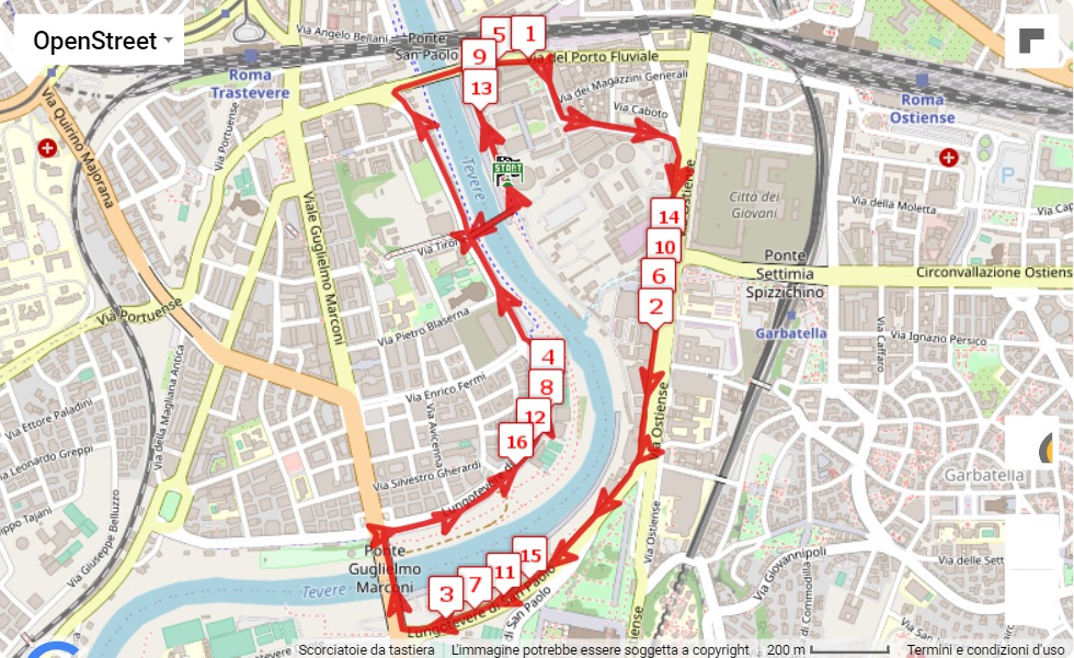 mappa percorso di gara Cardio Race 2022