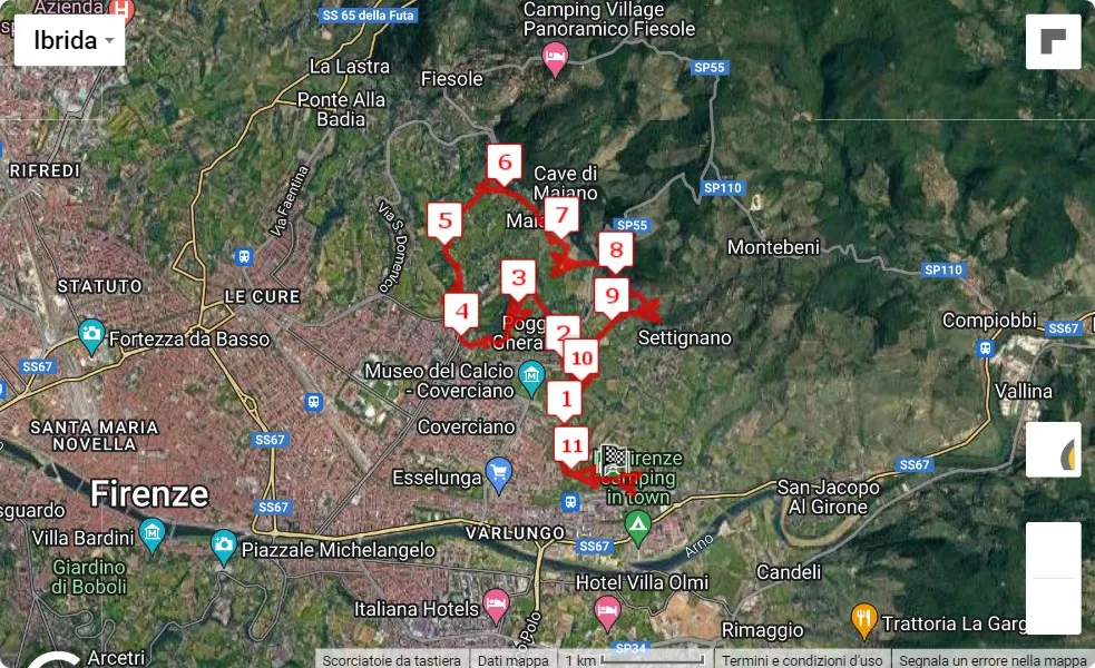 1° Corri con Lorenzo, mappa percorso gara 1 1° Corri con Lorenzo