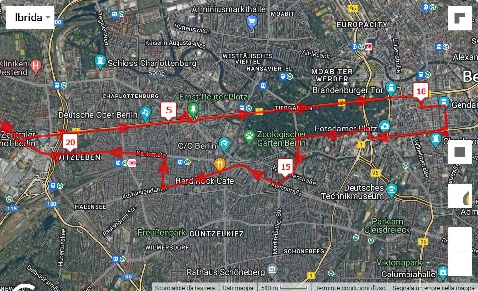 S 25 Berlin 2023, 25 km race course map