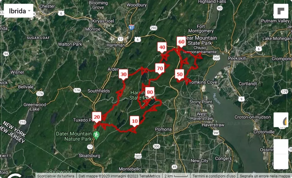 race course map Suffer'n Bear Ultra
