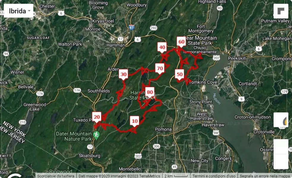 mappa percorso di gara Suffer'n Bear Ultra