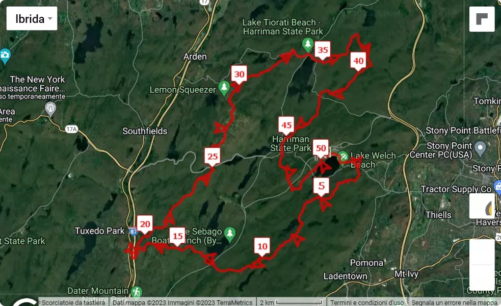 Suffer'n Bear Ultra, mappa percorso gara 50 km