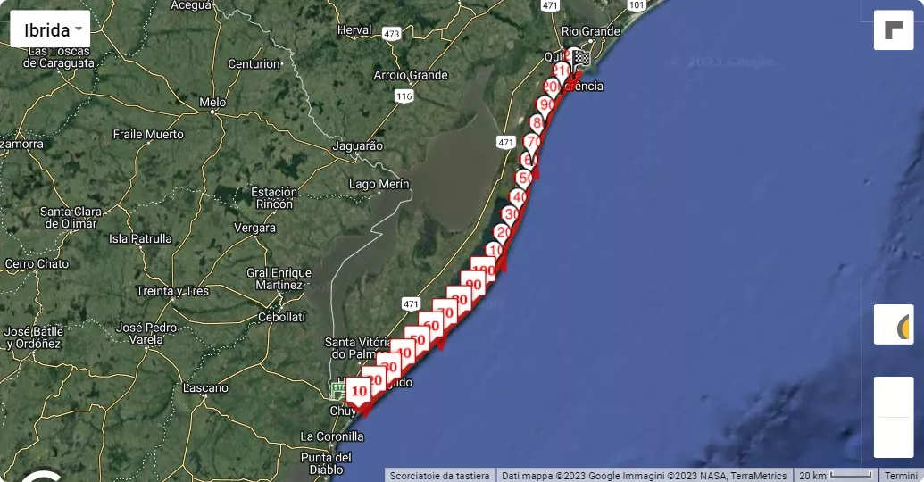 race course map EXTREMO SUL