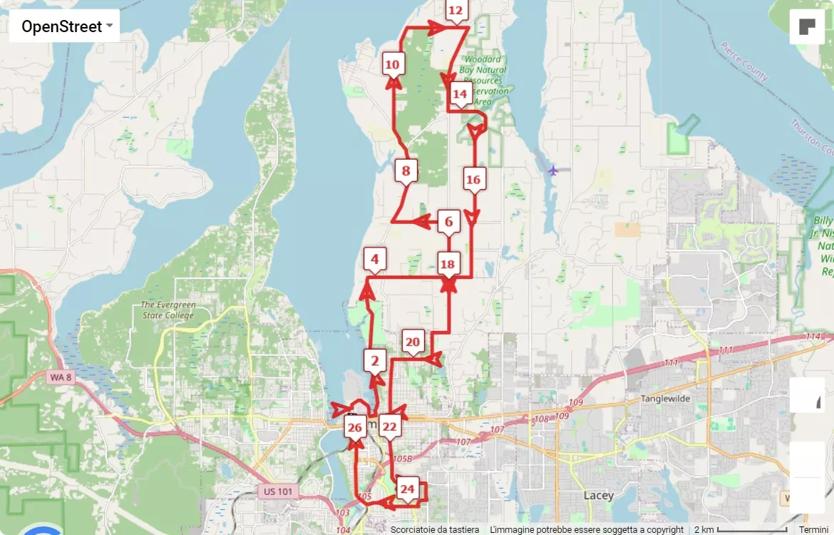 race course map Capital City Marathon
