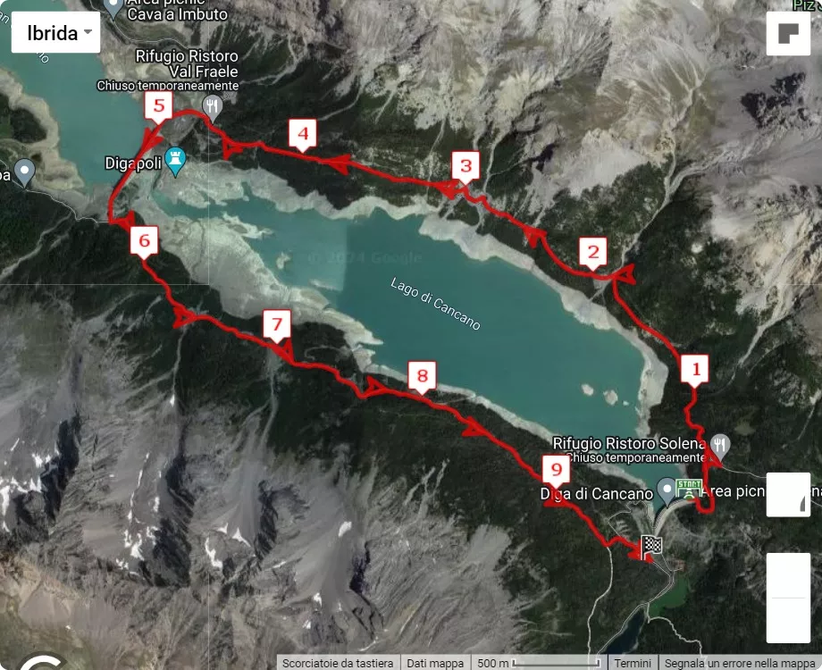 Energy2Run Cancano, mappa percorso gara 10 km