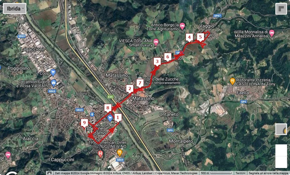 9° SmileRun, mappa percorso gara 10 km
