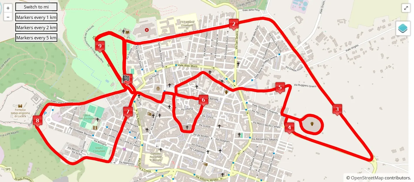 Anteprima percorso 8° Trofeo Lucera città d'arte